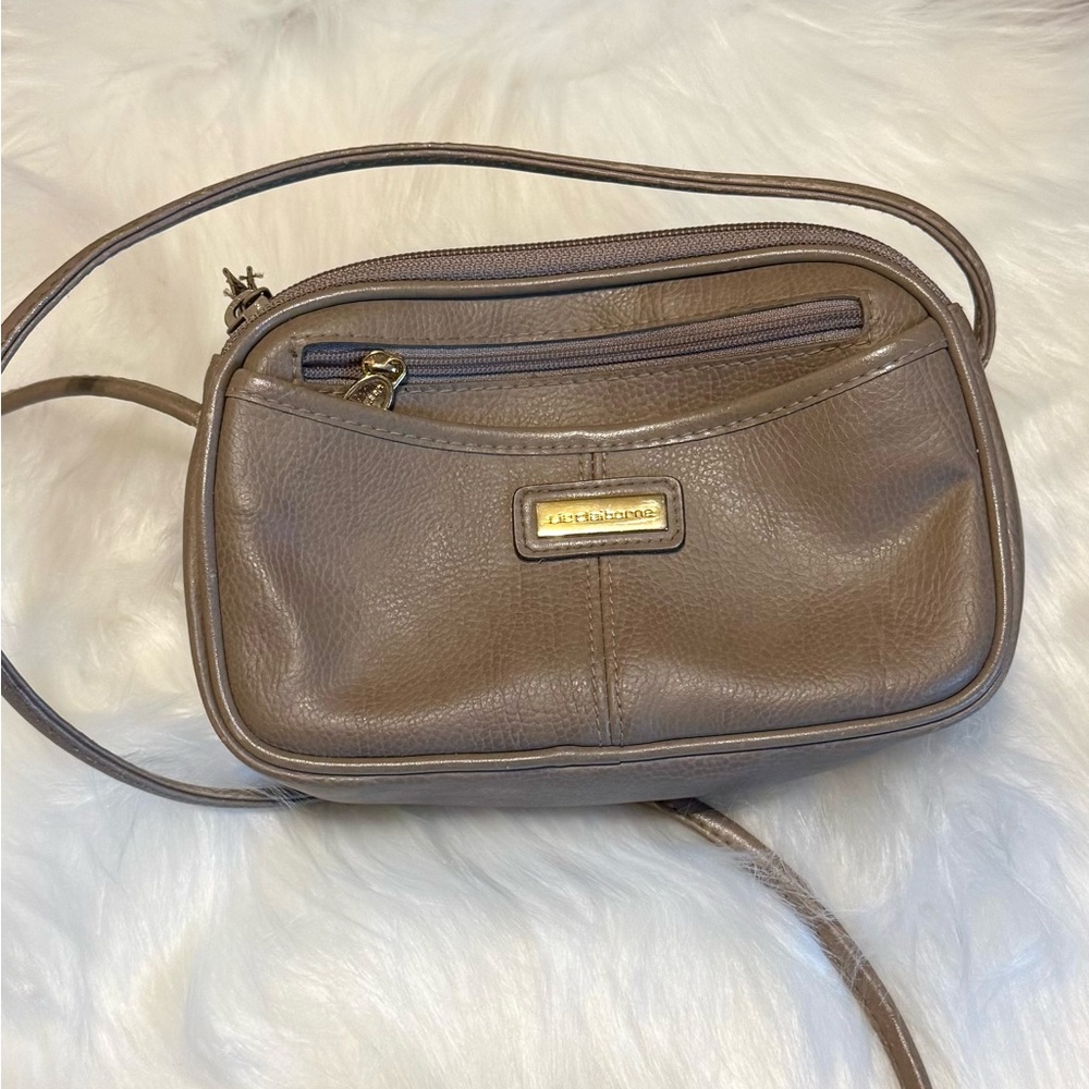 Vintage Liz Claiborne Small Tan Leather Bag